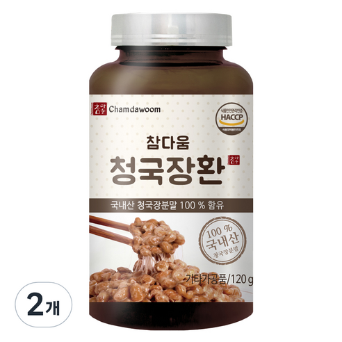 참다움 청국장환, 2개, 120g