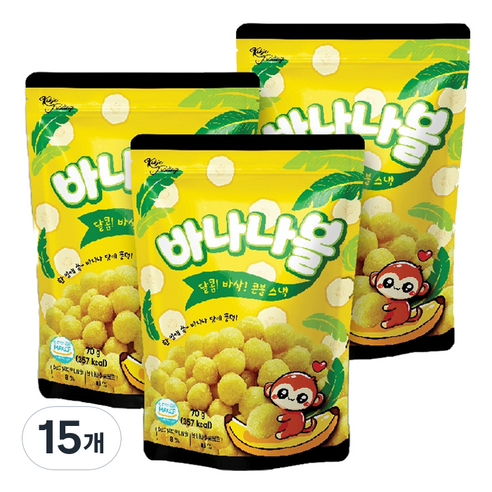 바나나볼, 15개, 70g