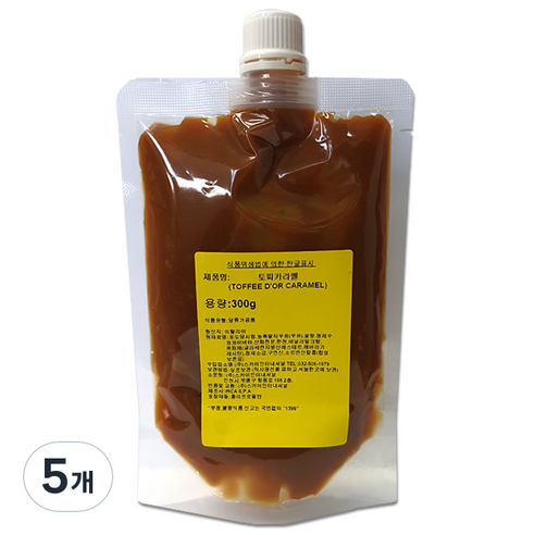 다하임 토피 카라멜 스프레드, 300g, 5개