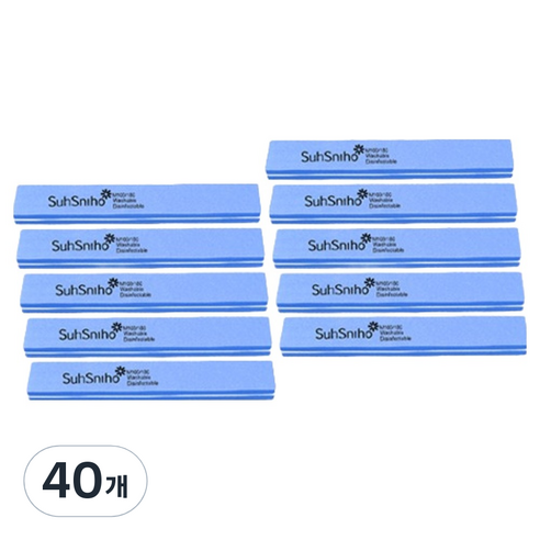 OON 스펀지 양면 샌딩바 블루, 40개
