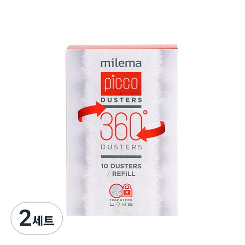 밀레마 피코 더스터 먼지떨이 리필팩 10p, 2세트, 화이트