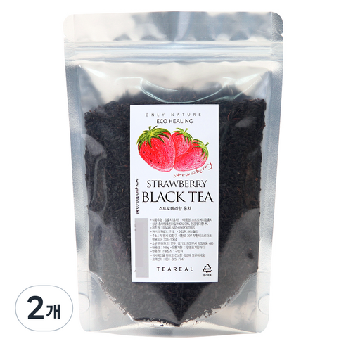 티리얼 딸기홍차, 120g, 2개, 1개입