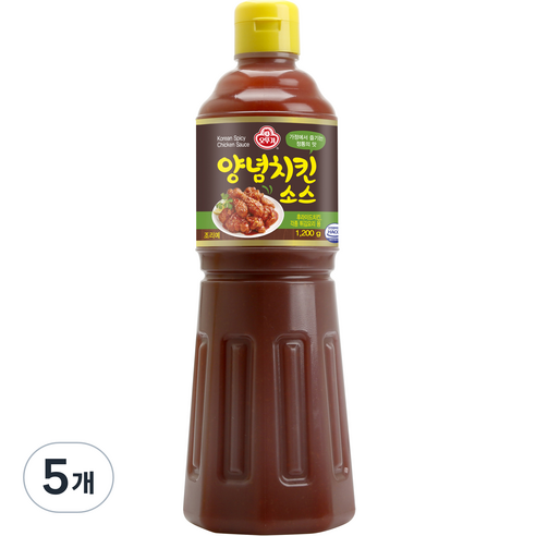 오뚜기 양념치킨 소스, 1200g, 5개