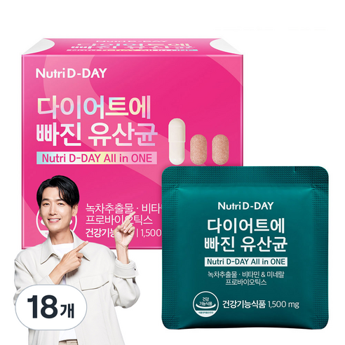 뉴트리디데이 다이어트에 빠진 유산균 14포, 21g, 18개