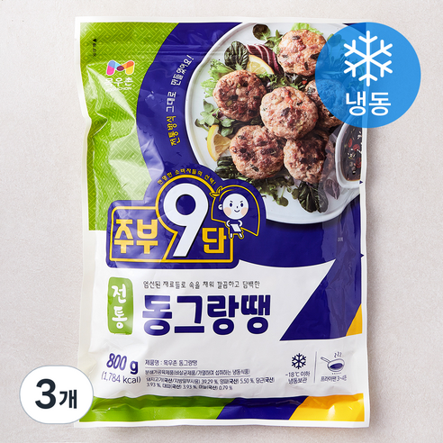 주부9단 목우촌 동그랑땡 (냉동), 800g, 3개