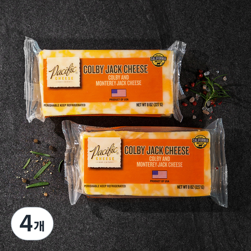 퍼시픽 콜비 잭 치즈, 227g, 1개입, 4개