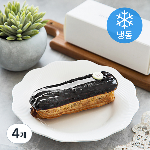 위고에빅토르 초코릿 에클레어 (냉동), 75g, 4개