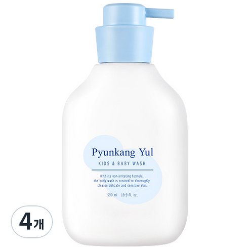편강율 키즈 앤 베이비 바디워시, 590ml, 4개