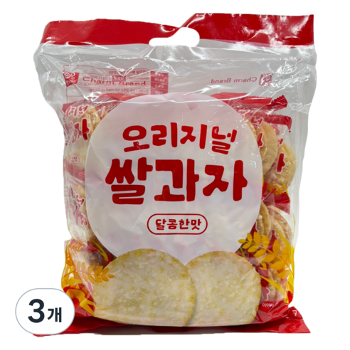 참브랜드 오리지널 쌀과자 달콤한맛, 270g, 3개