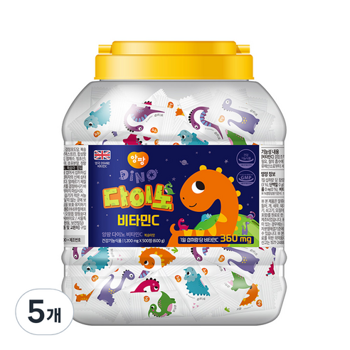 앙팡 다이노 비타민C 600g, 500정, 5개