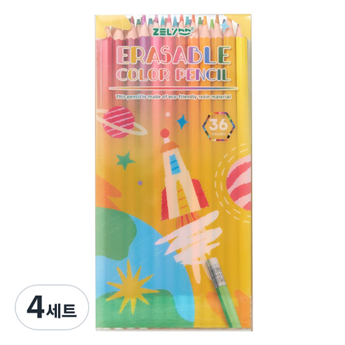 일상관 지워지는 색연필, 4세트, 36색