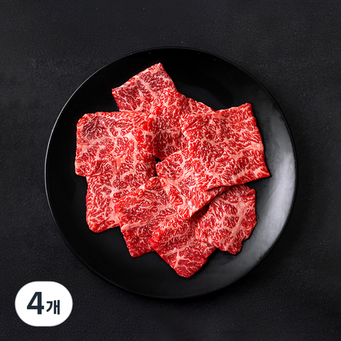 설로인 한우 살치살 1++등급(8) 구이용 (냉장), 200g, 4개