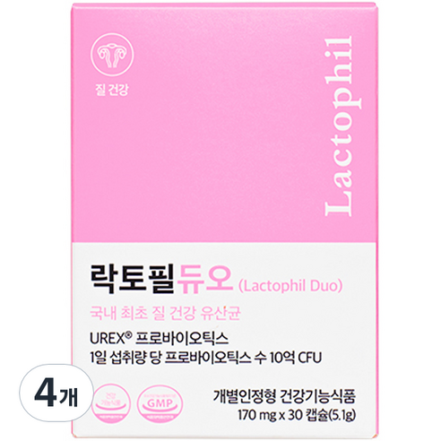 락토필듀오 질 유산균, 30정, 1개