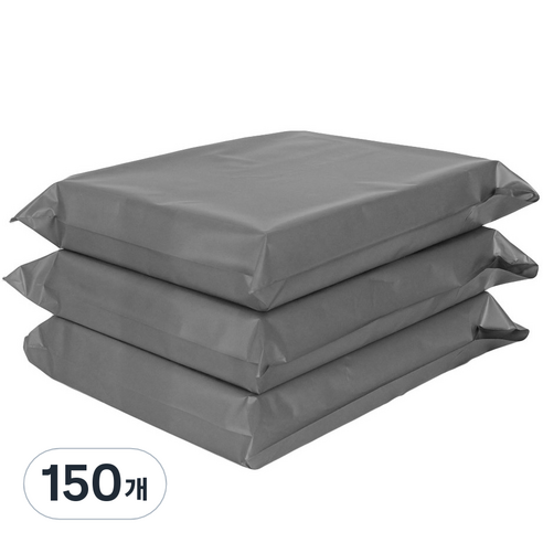 황제포장산업 HDPE 접착식 택배봉투 은먹색, 150개