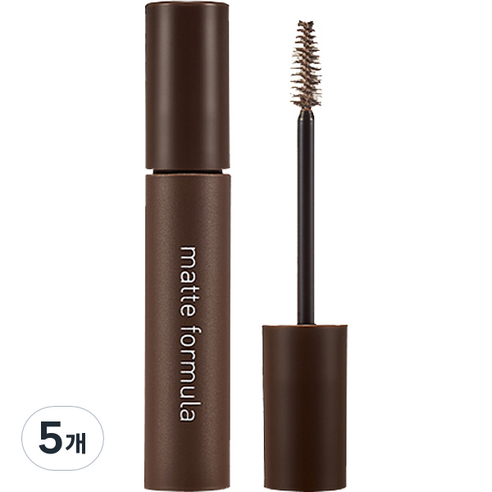 에뛰드 매트포뮬라 브로우 마스카라 6.5g, 4호 다크브라운, 5개