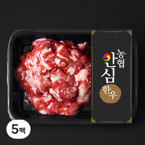 농협안심한우 양지 세절 2등급 국거리용 (냉장), 300g, 5팩