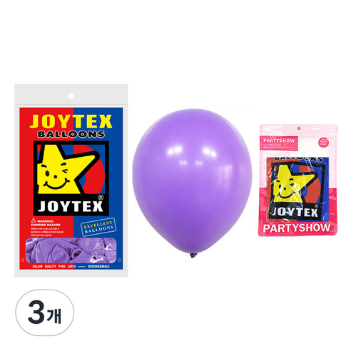 파티쇼 수입 스탠다드 풍선 30cm 100p, 라벤다, 3개