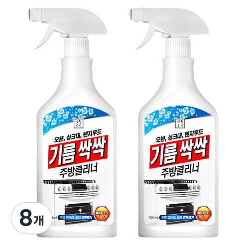 생활공식 기름싹싹 주방클리너, 8개, 500ml