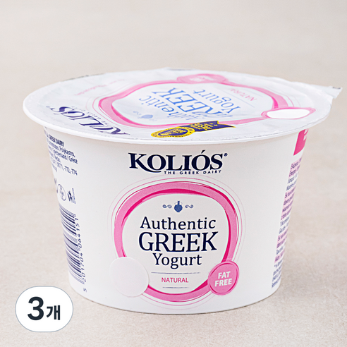 콜리오스 그릭 요거트 네츄럴, 150g, 3개