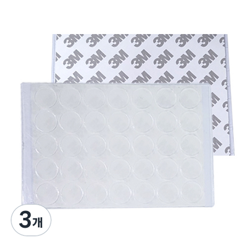 접착 고무발 범폰 PR22-15, 3개, 투명