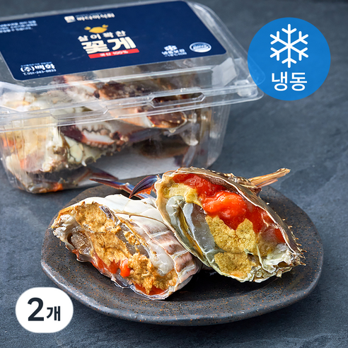 바다미식회 살이꽉찬 국내산 알배기 절단꽃게 (냉동), 300g, 2개