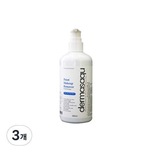 더마사큐 포인트 메이크업 리무버, 300ml, 3개