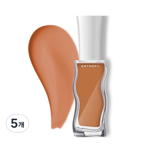 엔트로피메이크업 필 오프 네일, 브릭오렌지, 10ml, 5개