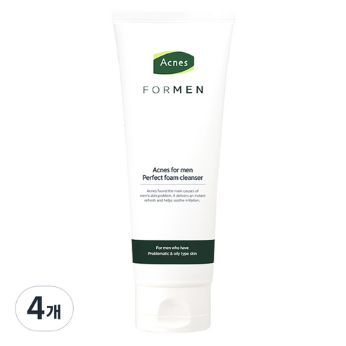 아크네스 포맨 퍼펙트 폼 클렌저, 150ml, 4개