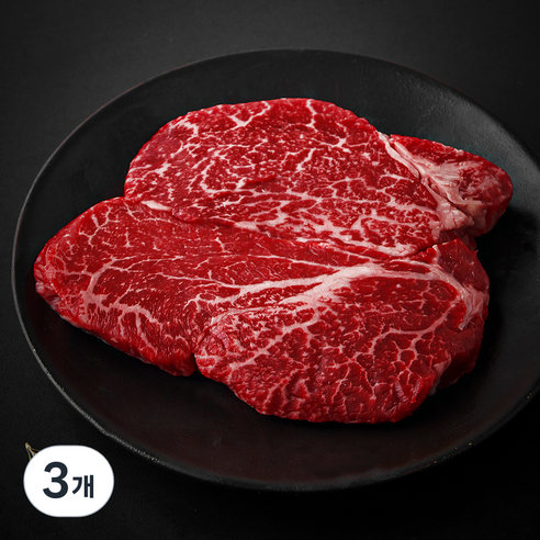 한우맘 한우 안심 1등급 구이용 (냉장), 200g, 3개