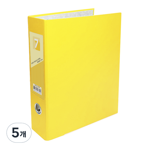투코비 도노 D링 바인더 3공 A4 7cm, 노랑, 5개