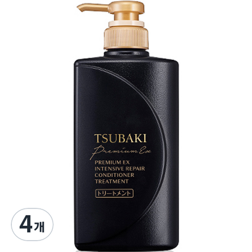 츠바키 프리미엄 EX 인텐시브 리페어 컨디셔너 트리트먼트, 490ml, 4개