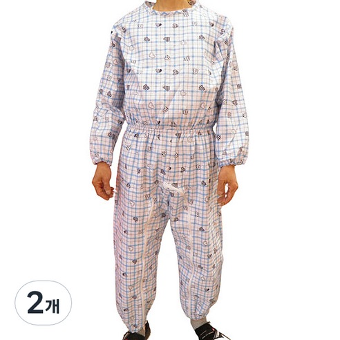 메디코 뒷지퍼 성인우주복 L, 하트블루, 2개