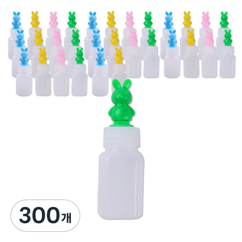 PE 불투명 말랑이 긴마개 토끼 투약병 랜덤발송 20ml, 300개