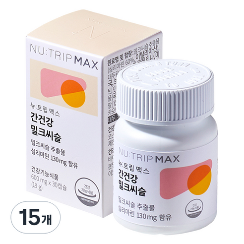 뉴트립 간건강 밀크씨슬 600 mg, 15개, 18g