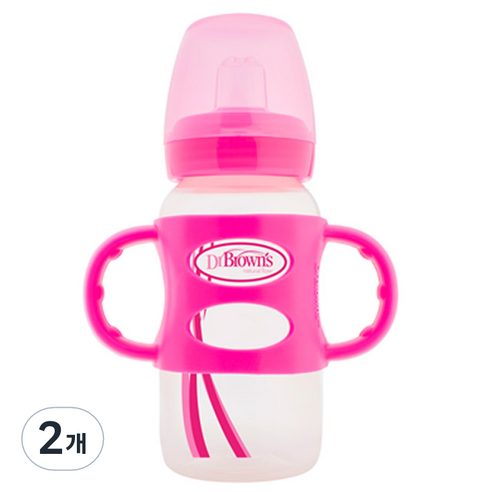 닥터브라운 SIPPY 와이드넥 스파우트컵 270ml, 핑크, 2개