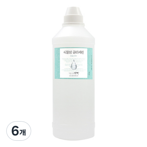 식물성 글리세린 1kg, 무향, 6개