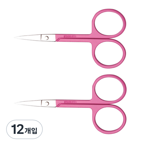 블링앤수 눈썹가위 013, 핑크, 12개