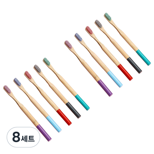 다다랜드 나선형 대나무 임산부 칫솔 5종 세트, 8세트, 5개