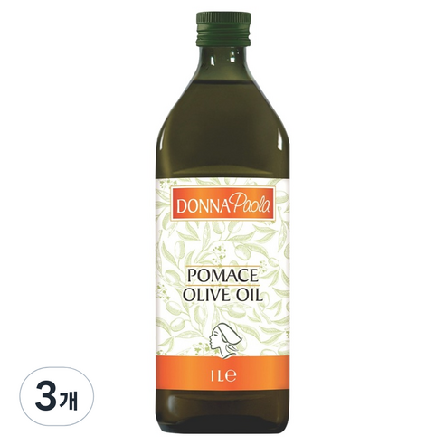 Basso 도나파올라 포마스 올리브오일, 1L, 3개