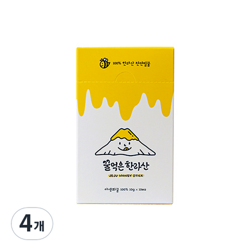 꿀먹은 한라산 허니스틱 10p, 100g, 4개