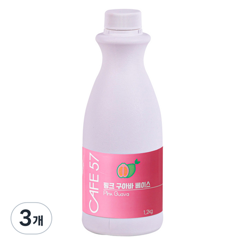 카페57 상온 핑크 구아바 베이스, 1.2kg, 3개