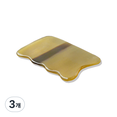 사각 괄사 마사지 물소뿔 백각, 3개