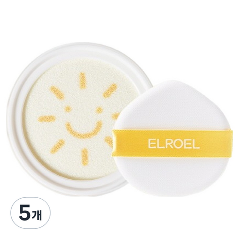 엘로엘 팡팡 빅 선쿠션 S9 리필 SPF50+ PA++++, 5개, 25g