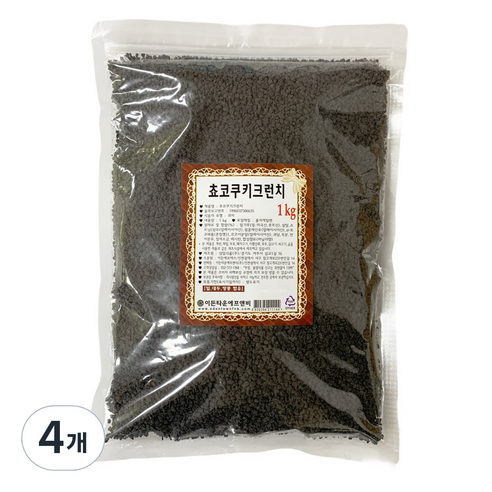 드랍쉽 초코쿠키 크런치, 1kg, 4개