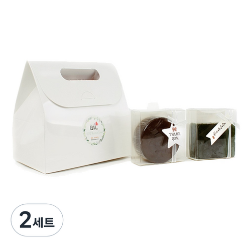 BNL 어성초 비누 100g + 클로렐라 비누 100g + 종이상자, 2세트