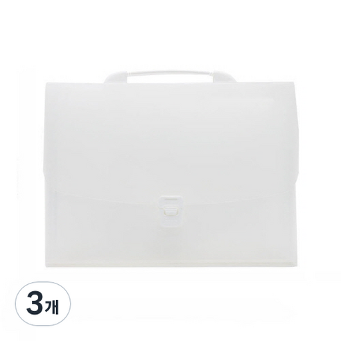 심플정리 아코디언파일 13칸 A4, 화이트, 3개