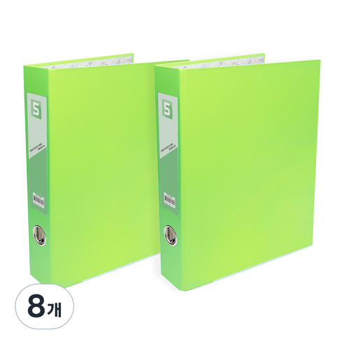 투코비 도노 D링 바인더 3공 A4 5cm, 연두, 8개