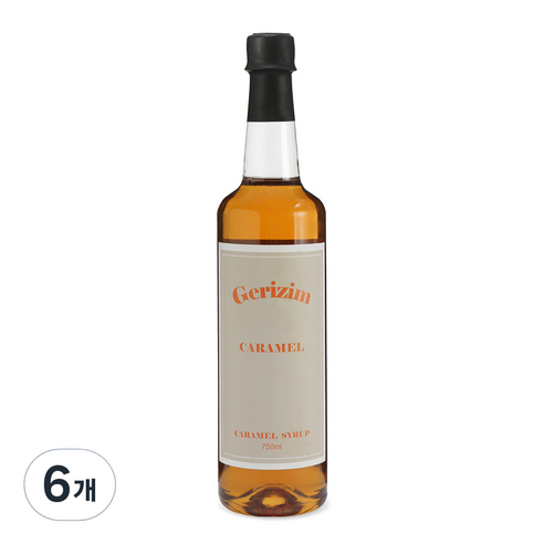 그리심 커피시럽 카라멜, 750ml, 6개
