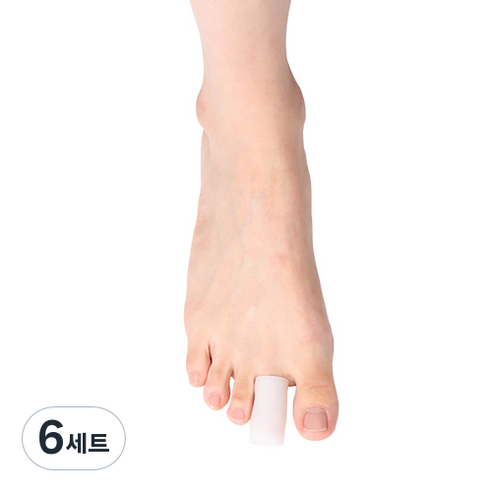 메디앤스토리 실리콘 발가락 보호튜브 좌 + 우 세트 S, 6세트