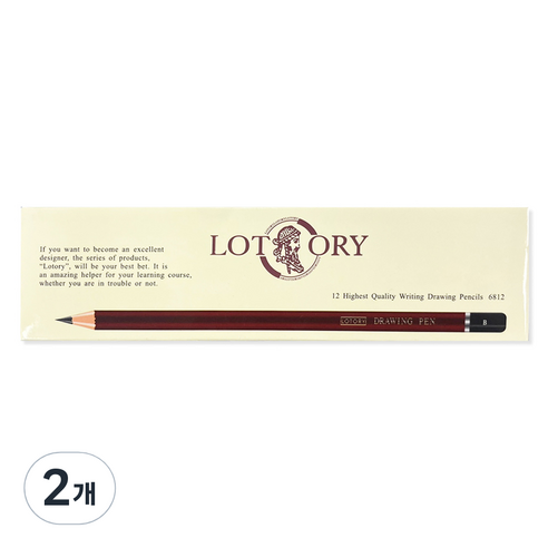 동아피엠에스 LOTORY 필기용 드로잉 연필 4B, 24개